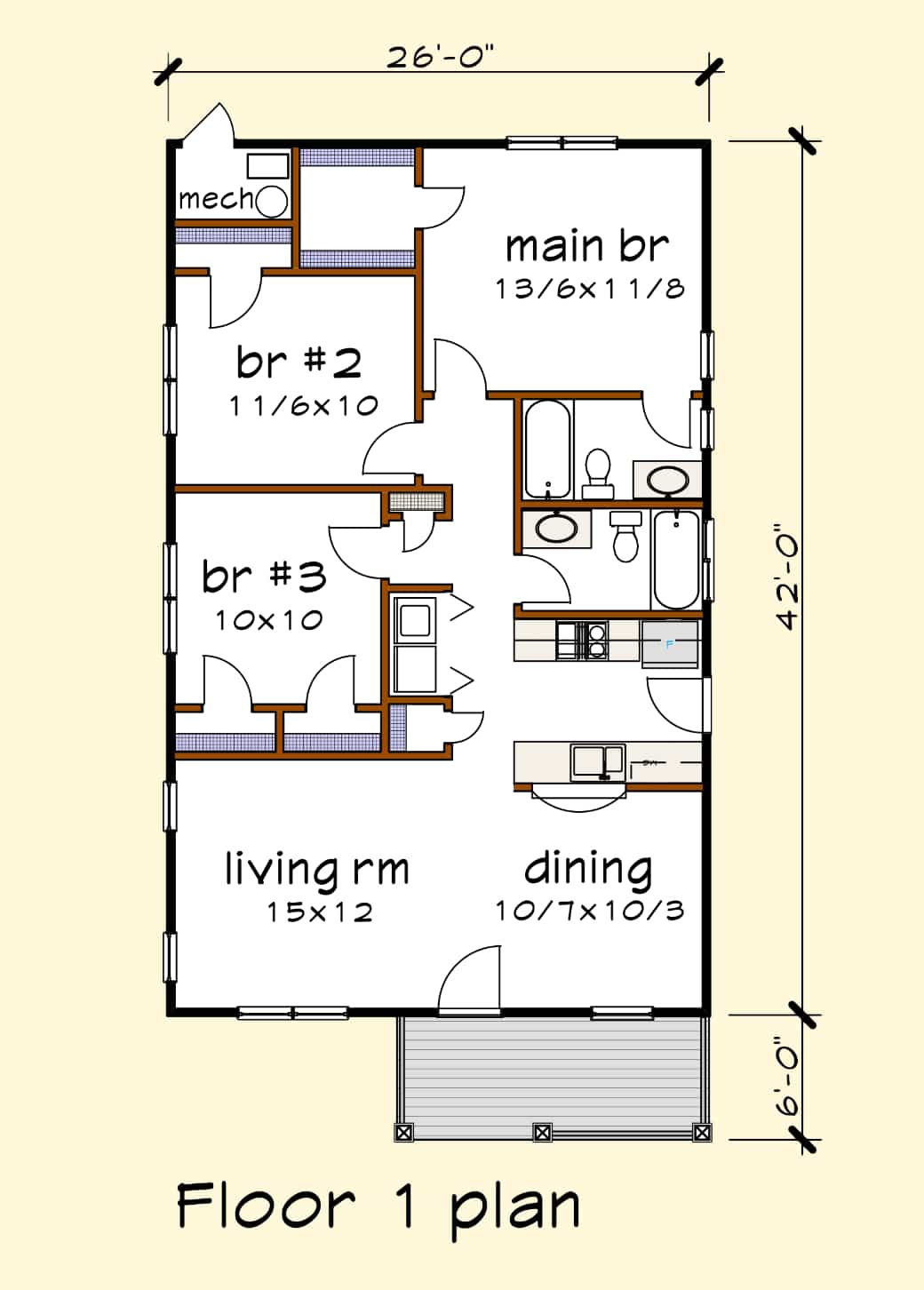 House Plan 1001C  Standard Series  ThompsonPlans com