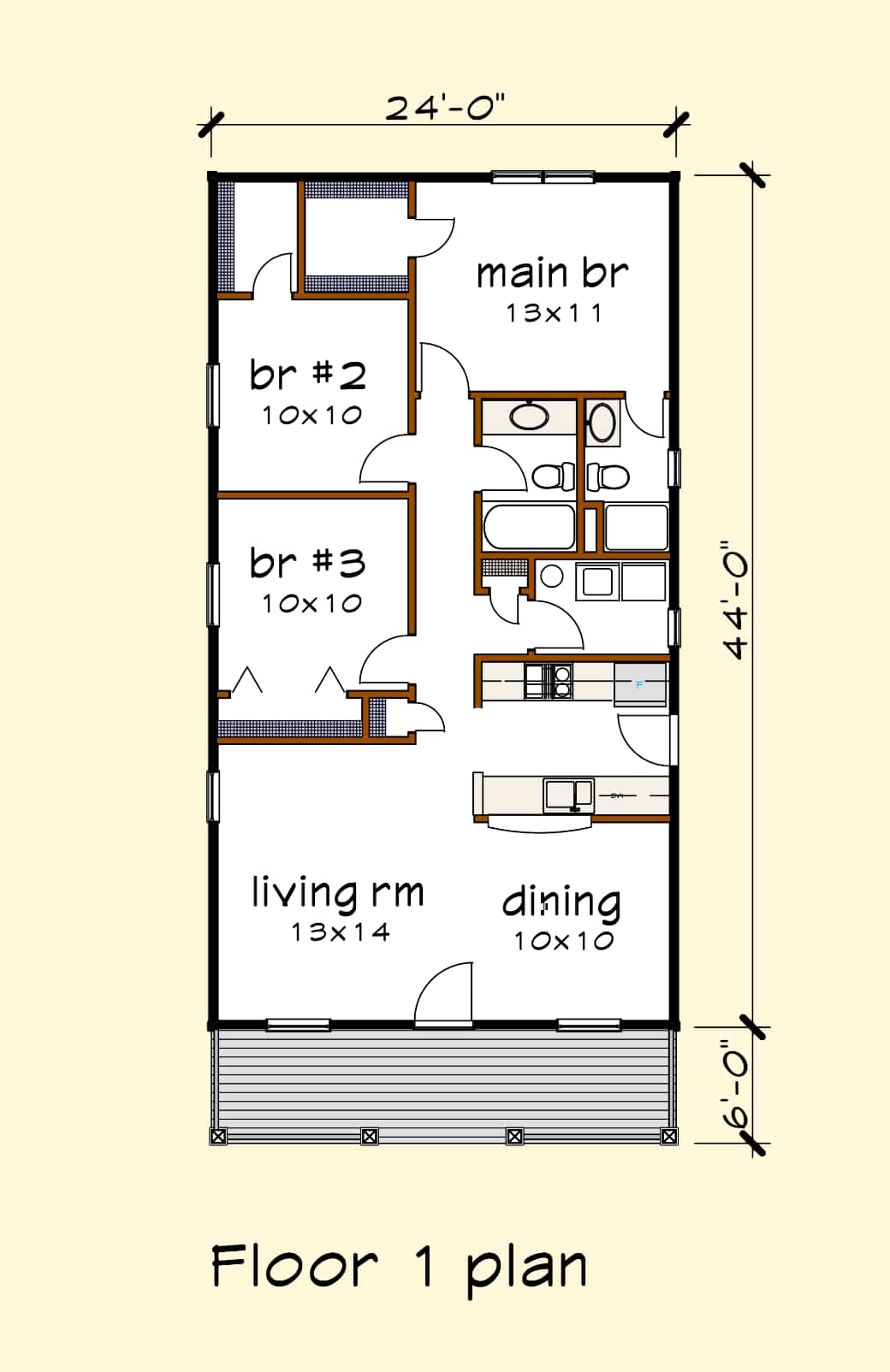 House Plan 1007A Standard Series ThompsonPlans House Plan 1007A Standard Series ThompsonPlans